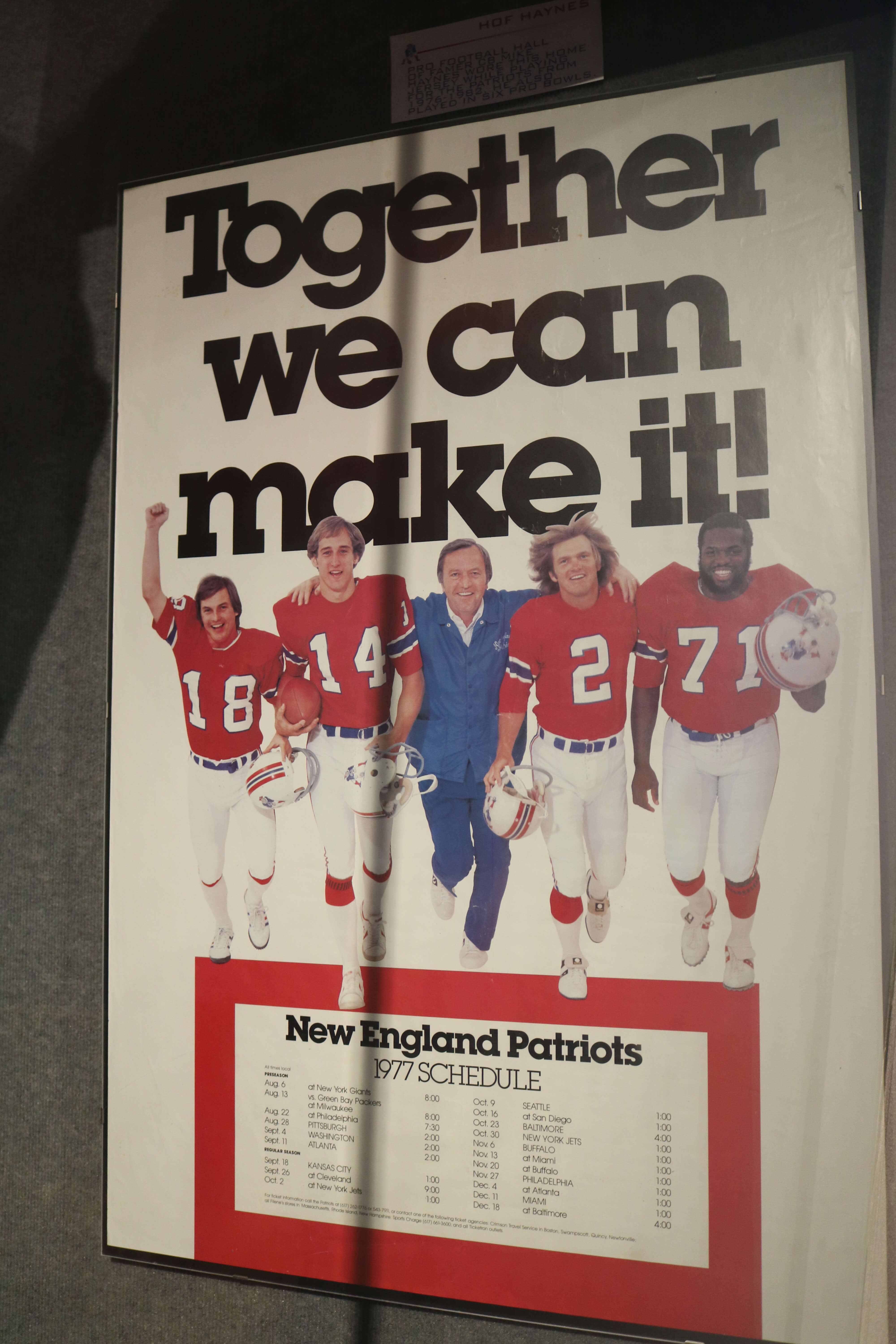 HOF New Artifact Spotlight: New England Patriots